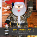 Christmas Inflatables Outdoor Decorations Santa Claus Wearing Camouflage