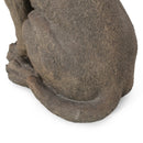 MGO Dog Decor Outdoor Dog Statue - Dark Brown by HouseOfZazla