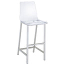 Garbo - 5 Piece Bar Set With Stools - Chrome