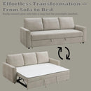 Leira - Linen Pull Out Sleeper Sofa - Beige by Unique Piece Furniture