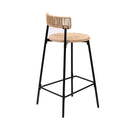 Boho Style Handwoven Paper Rope Counter Stools (Set of 2) by HouseOfZazla
