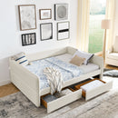 Upholstered Daybed & 2 Drawers by HouseOfZazla