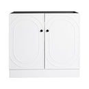 Modern Freestanding Bathroom Vanity With Soft Close Cabinet Doors by Unique Piece Furniture