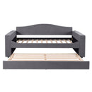 Upholstered Daybed With Storage Armrests, Trundle And Latest Integrated tooth Audio System