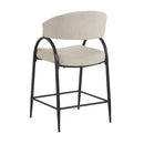 25'' Seat Height Modern Fabric Bar Stools with Back by HouseOfZazla