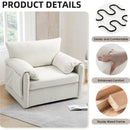 Oversized Swivel Armchair - Modern Swivel Accent Chair & Single Sofa Lounge,Comfortable Seating for Living Room & Bedroom