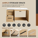 Wall Mounted Floating Bathroom Vanity With Sink, Door & Drawers Modular Cabinet