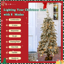 Pre-Lit Christmas Artificial Tree 4-Piece Set