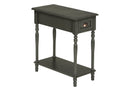 Accent Side Table, 2 Tier, Storage Drawer, Stylish Traditional Design by HouseOfZazla