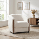 31.8" Modern Curved Barrel Accent Chair