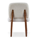 Dining Chair With Curved Legs (Set of 2) - Beige / Brown by HouseOfZazla