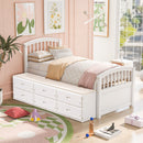 Platform Storage Bed Solid Wood Bed With 6 Drawers by Unique Piece Furniture