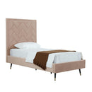 Crosby - Bed With Upholstered Headboard And Slats by HouseOfZazla