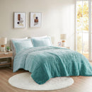 King Ombre Shaggy Long Fur Comforter Mini Set