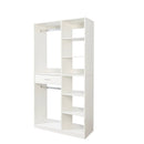 Freestanding Closet System with 6 Open Shelves and 2 Hanging Rods by HouseOfZazla