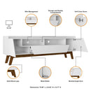 Marcus - TV Stand With 4 Shelves And Soft Close Doors by HouseOfZazla