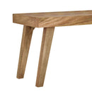 Artisan Handcrafted Mango Wood Bench Rustic Boho Style - Natural by HouseOfZazla