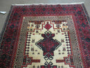4' X 7' Vintage Handmade Pakistan Turkoman Bokhara Balouch Woven Wool Rug Nice
