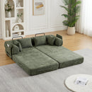Convertible Sleeper Sofa Bed With Cylindrical Pillow by HouseOfZazla