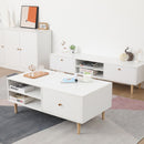 2 DRAWERS COFFEE  TABLE-1130