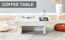 A modern and practical coffee table with imitation marble patterns, made of MDF material. The fusion of elegance and natural fashion 31.4"x 31.4"x 12 "
