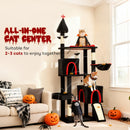 PawHut Gothic Cat Tree - 78" Extra Tall Cat Tower for Indoor Kittens
