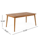 Dining Outdoor Table for Patio by Noble House by HouseOfZazla
