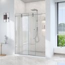 56-60"W x 72"H Frameless Sliding Shower Door – Clear Tempered Glass by HouseOfZazla