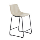 Vintage Style Armless Industrial Counter Stool Set of 2