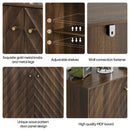 Sideboard Buffet With Storage For Living Room - Walnut by Unique Piece Furniture