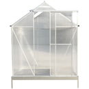 Polycarbonate house, Heavy Duty Outdoor Aluminum Walk-In House Kit With Rain Gutter, Vent And Door For Backyard Garden by HouseOfZazla