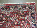 3' X 5' Handmade Knotted Indian Amritsar Floral Oriental Wool Red Rug Organic Nice