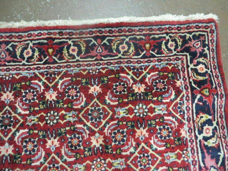 3' X 5' Handmade Knotted Indian Amritsar Floral Oriental Wool Red Rug Organic Nice