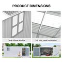 Outdoor Storage Shed 20x13 FT - Metal Garden Utility Shed
