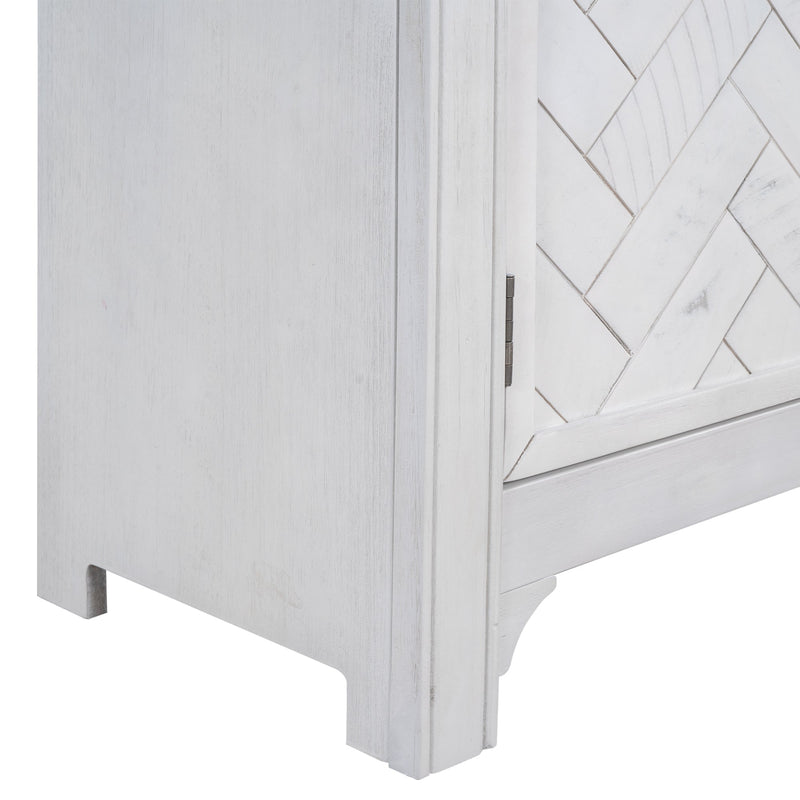 40" Modern Cabinets with Unique Design Doors with 1 Adjustable Shelves,Suitable for Multiple Rooms Such as Living Room and Study Room