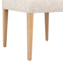 Louise - Split Back Upholstered Dining Side Chair (Set of 2) - Travertine Beige by HouseOfZazla