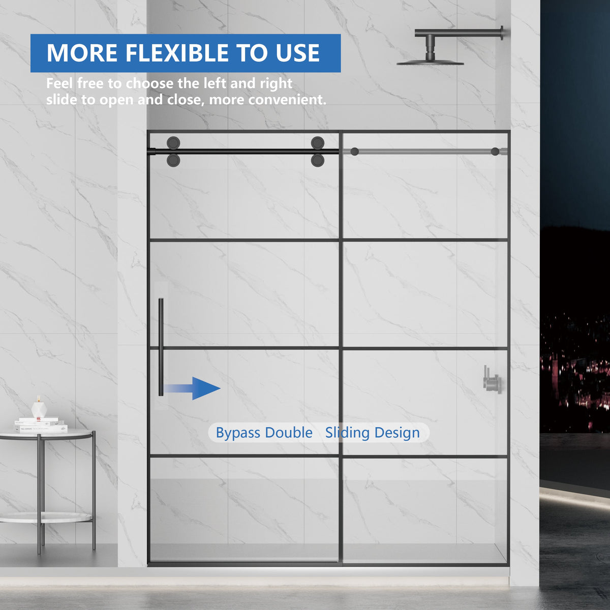 Matte Shower Doors - 56-60" W x 72" H, photo 9 of 10