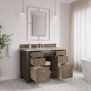 James Martin Bristol 48" Single Bathroom Vanity, Whitewashed Walnut
