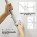 Adjustable Flagpole Bracket – 13 Position Aluminum Mount for House | White by Flagman of America