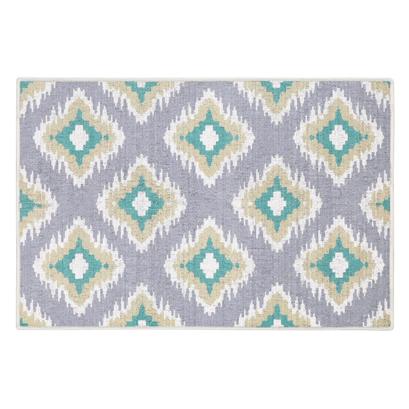 Sussexhome Tetra Multi Collection 2 x 3 Foot Heavy Duty Low Pile  Landing Rug Runner