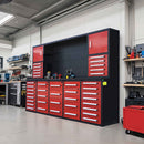 10ft Workbench Cabinet(40 Drawers, 2 Cabinets & 1 Pegboard)
