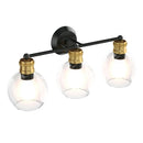 Modern 3-light Bubbled Glass Vanity Light by LJGDeals