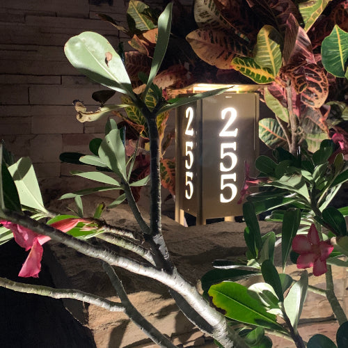 RadiantLight 14" tall ADDRESS MARKER Landscape Light - Garden Light