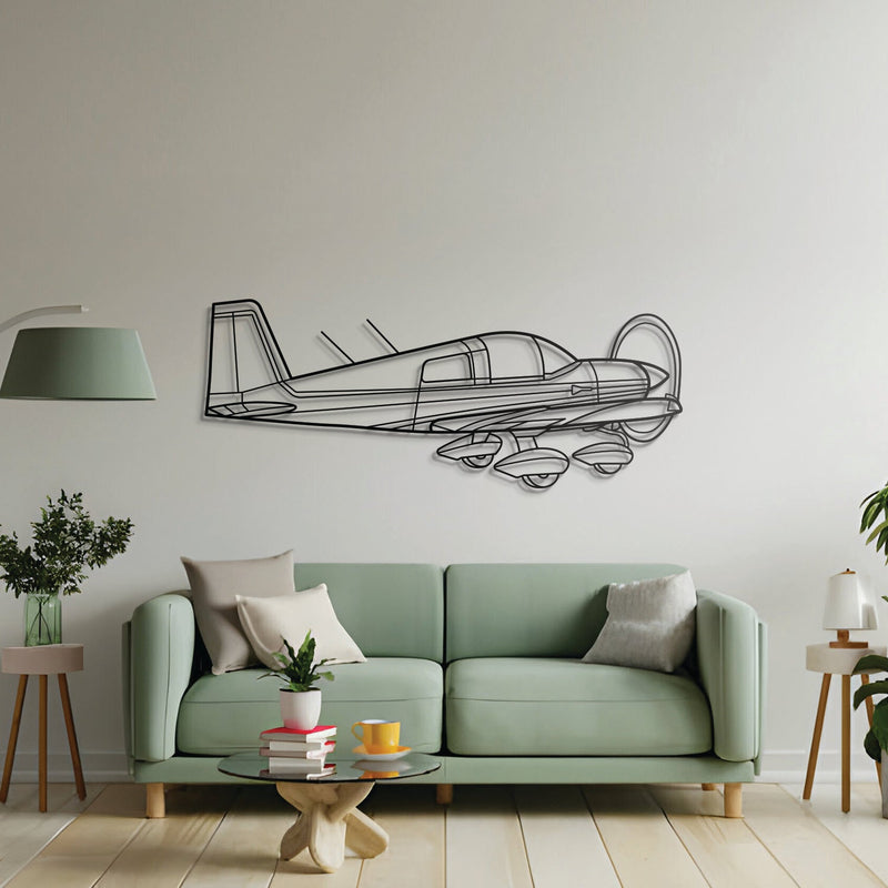AA-1 Lynx Back Angle Metal Aircraft Wall Art - NCP0459