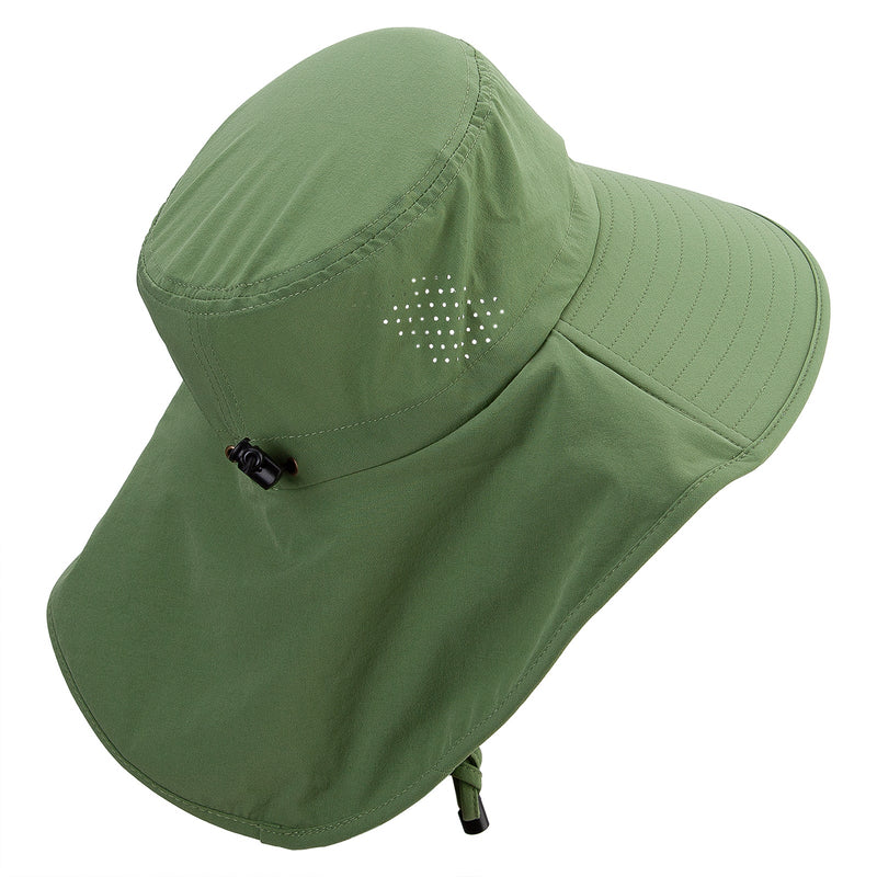 UPF 50+ Wide Brim Sun Hat With Neck Flap