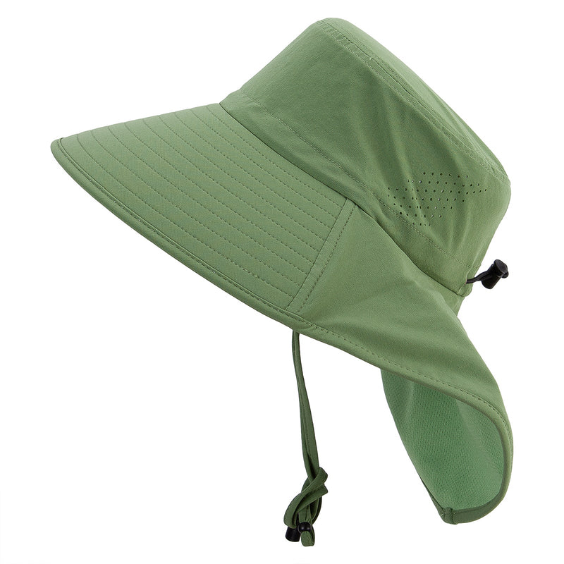 UPF 50+ Wide Brim Sun Hat With Neck Flap