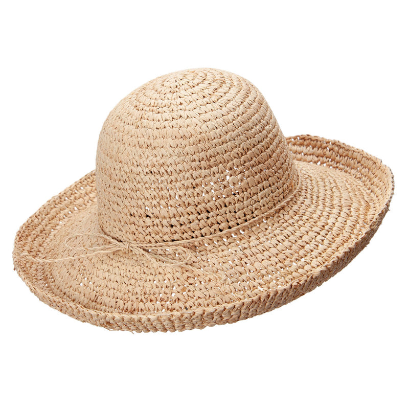 Raffia Roll Up Brim Hat