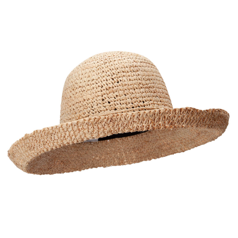 Raffia Roll Up Brim Hat