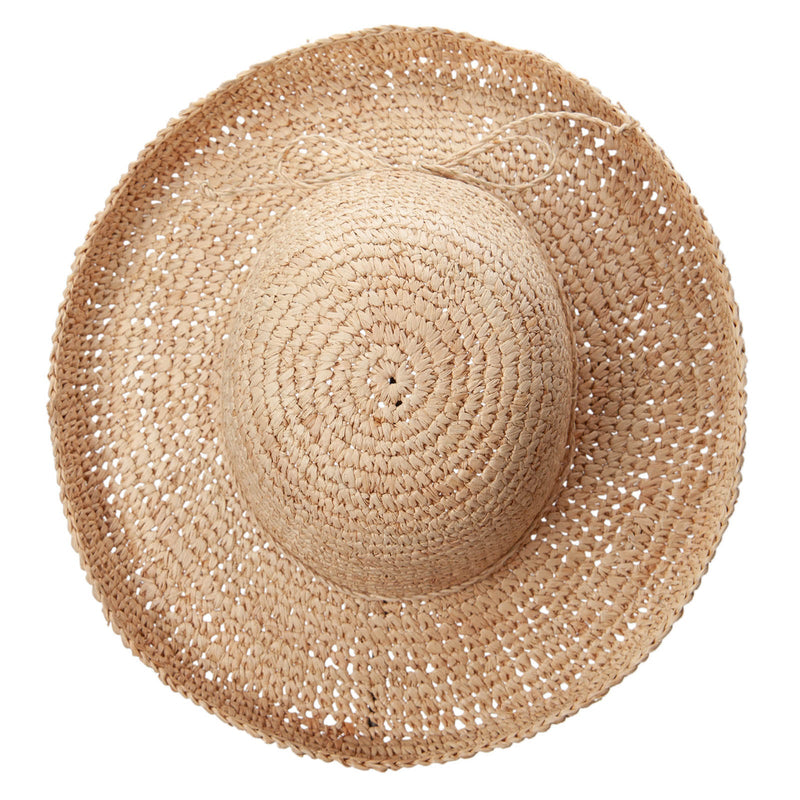 Raffia Roll Up Brim Hat