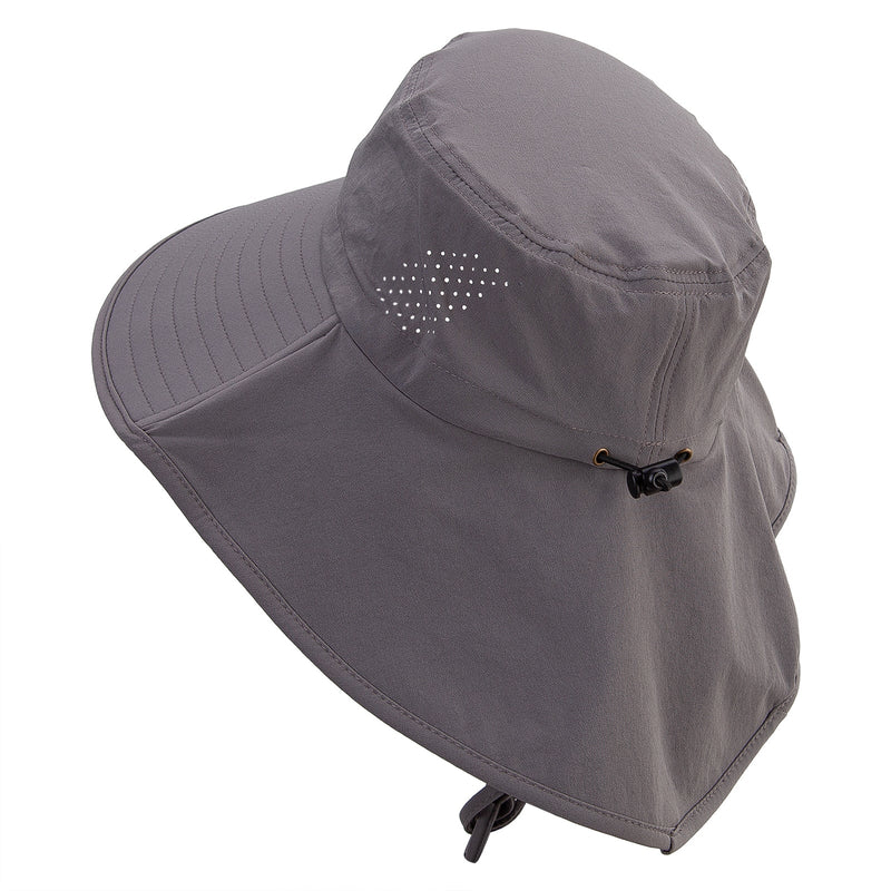 UPF 50+ Wide Brim Sun Hat With Neck Flap